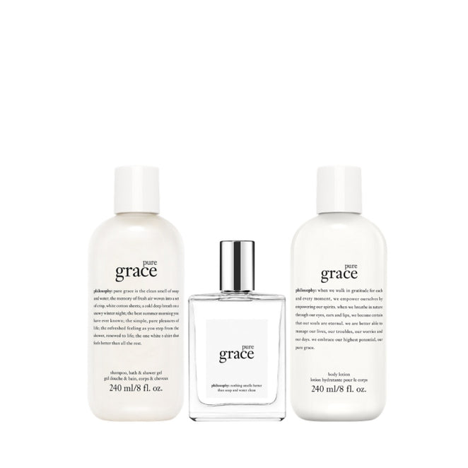 Philosophy Pure Grace EDT Gift Set Trio (Limited Edition)