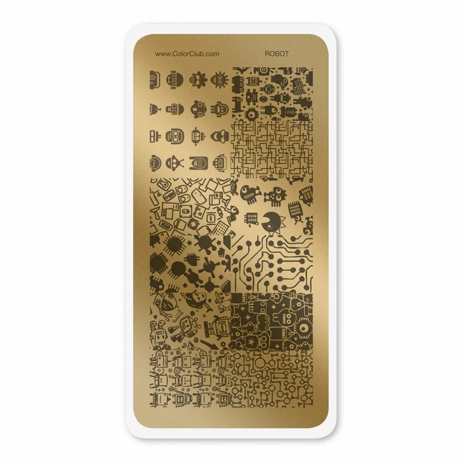 Color Club Nail Art Stamping Plate Metal Printing Stencil