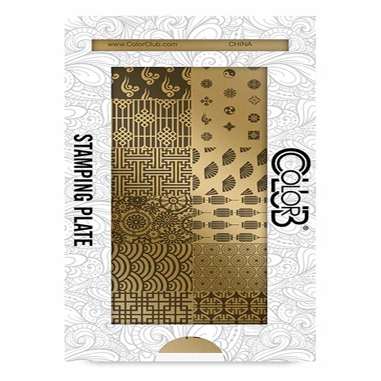 Color Club Nail Art Stamping Plate Metal Printing Stencil