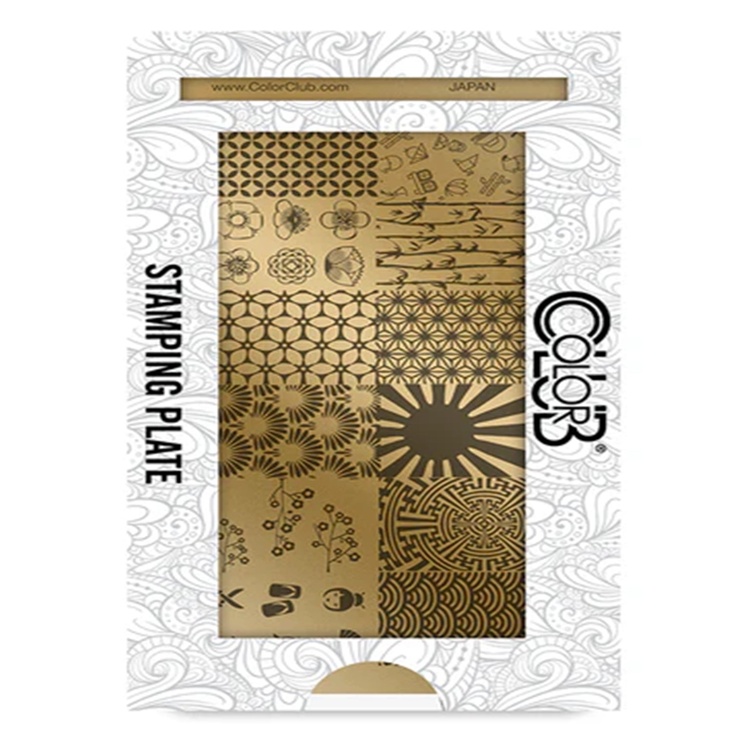 Color Club Nail Art Stamping Plate Metal Printing Stencil