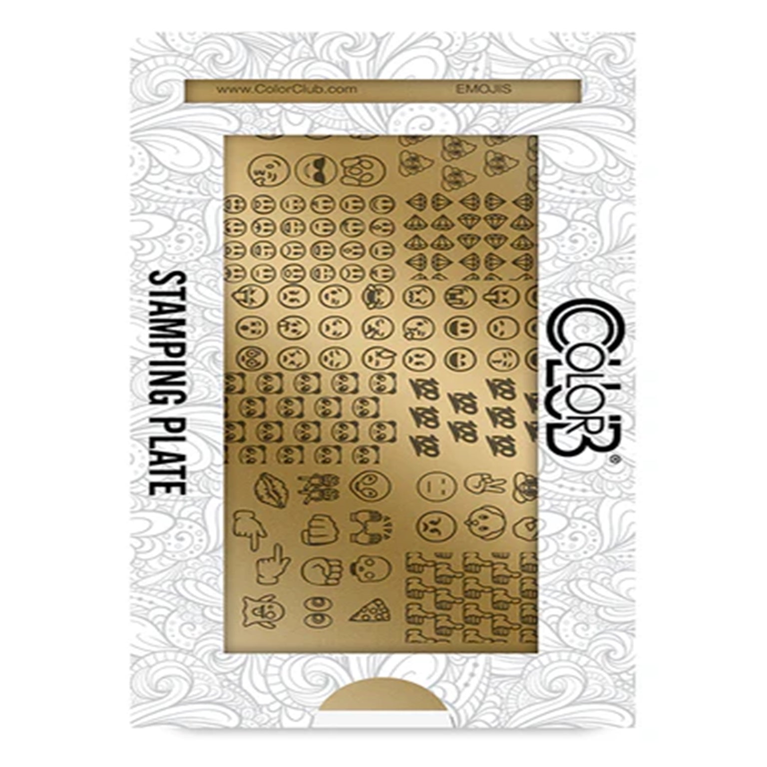 Color Club Nail Art Stamping Plate Metal Printing Stencil