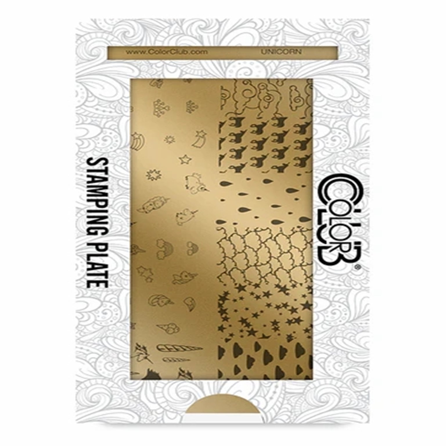 Color Club Nail Art Stamping Plate Metal Printing Stencil