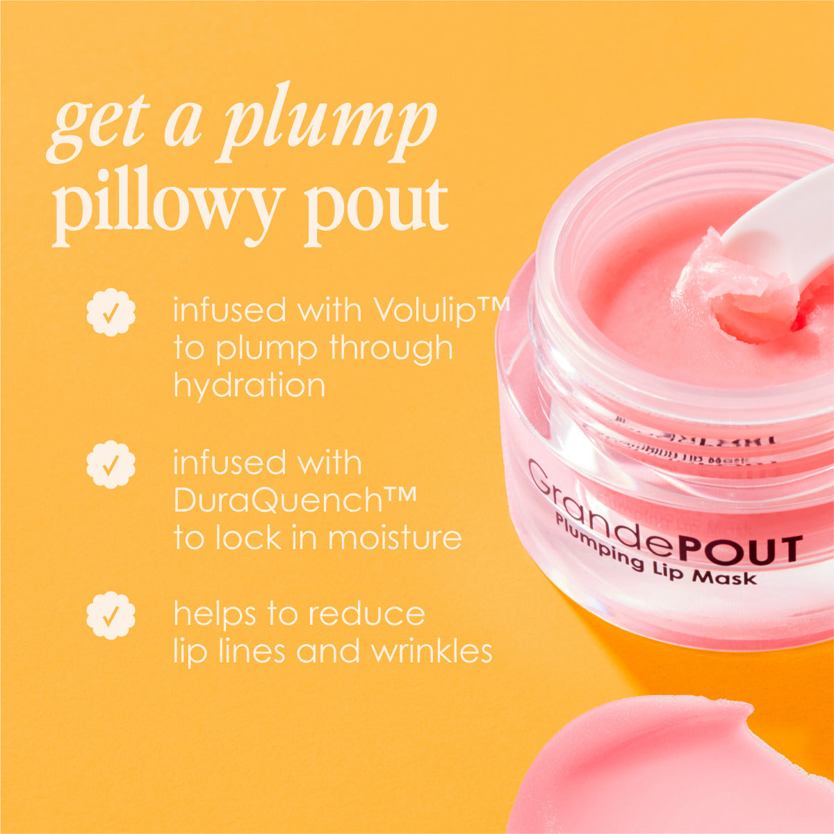 GrandeCosmetics GrandePOUT Plumping Lip Mask - Berry Mojito 0.5 oz.