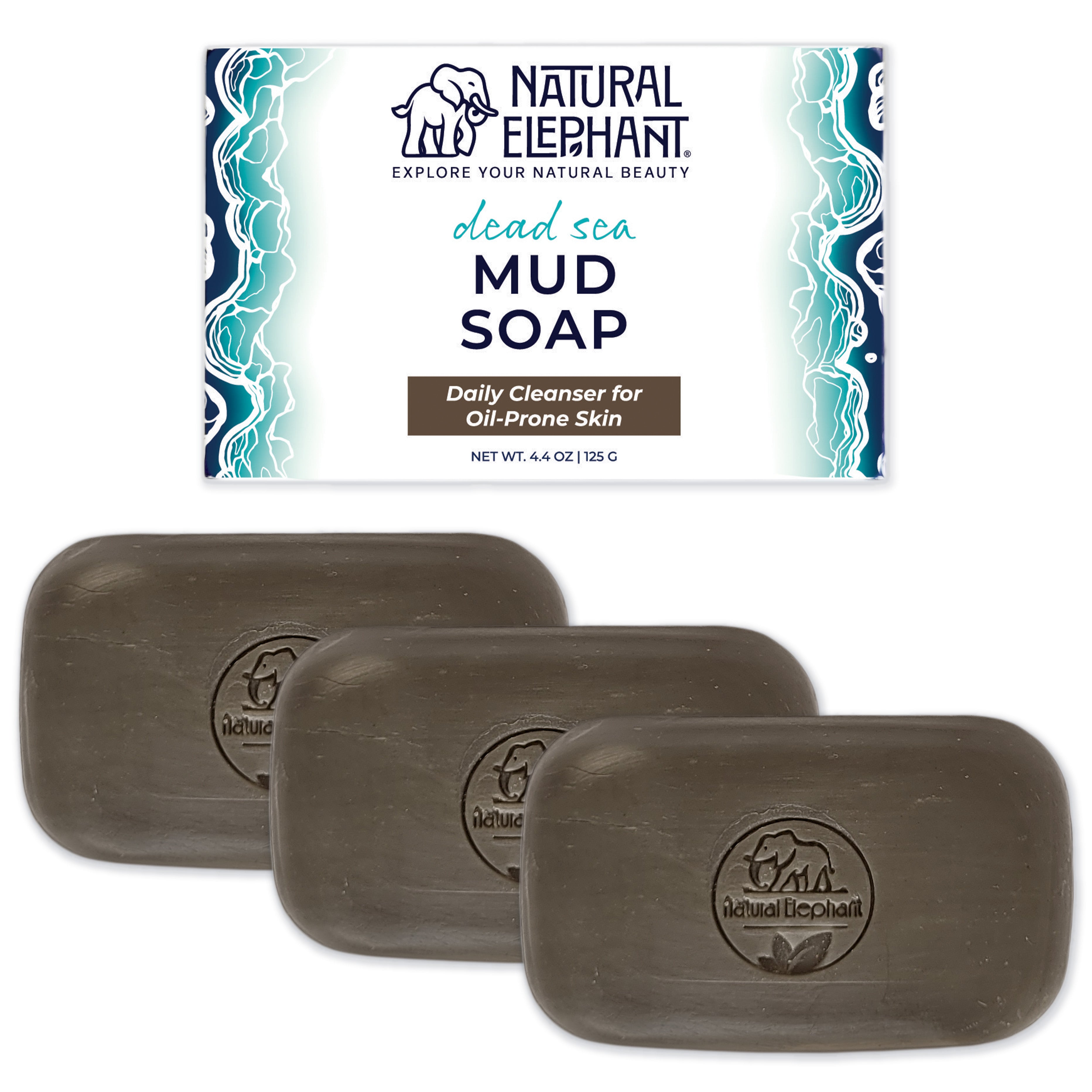 Natural Elephant Dead Sea Mud Soap 4.4 oz