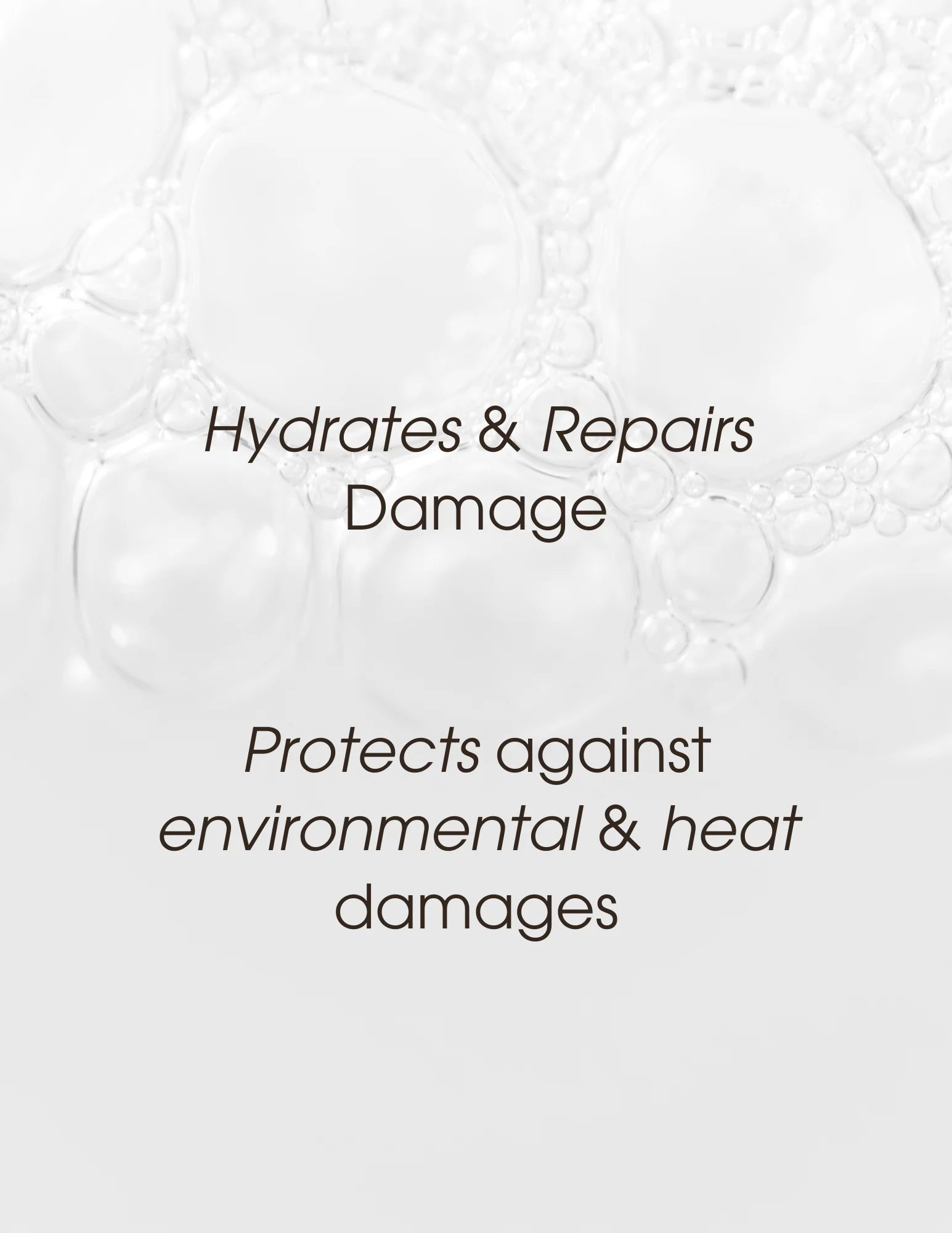 Moisture repair shampoo by One N Only hydrates and repairs damage while protecting against environmental and heat damages