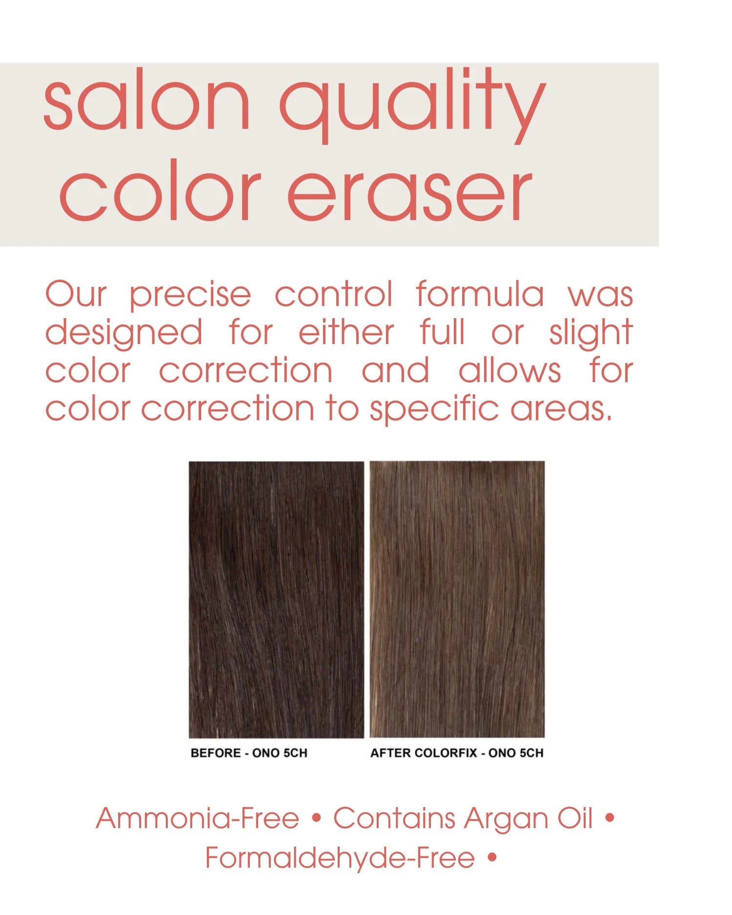 One 'N Only Colorfix Permanent Color Remover with Argan Oil