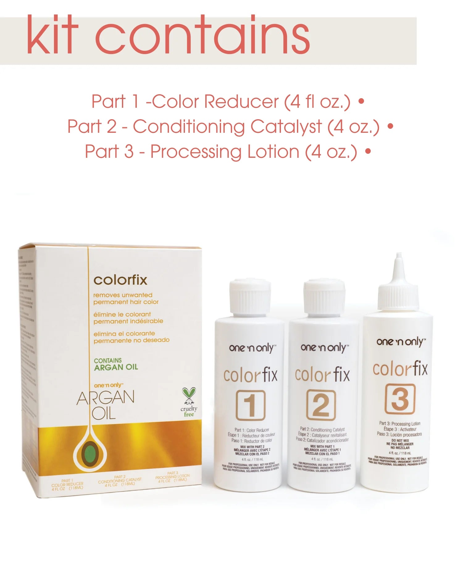 One 'N Only Colorfix Permanent Color Remover with Argan Oil
