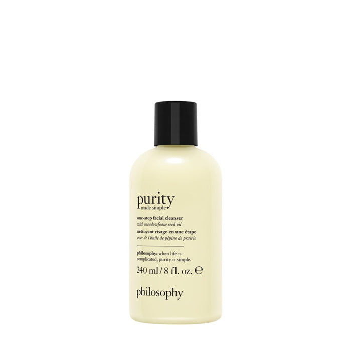 Philosophy purity facial cleanser bottle 240ml one-step facial cleanser with meadowfoam seed oil