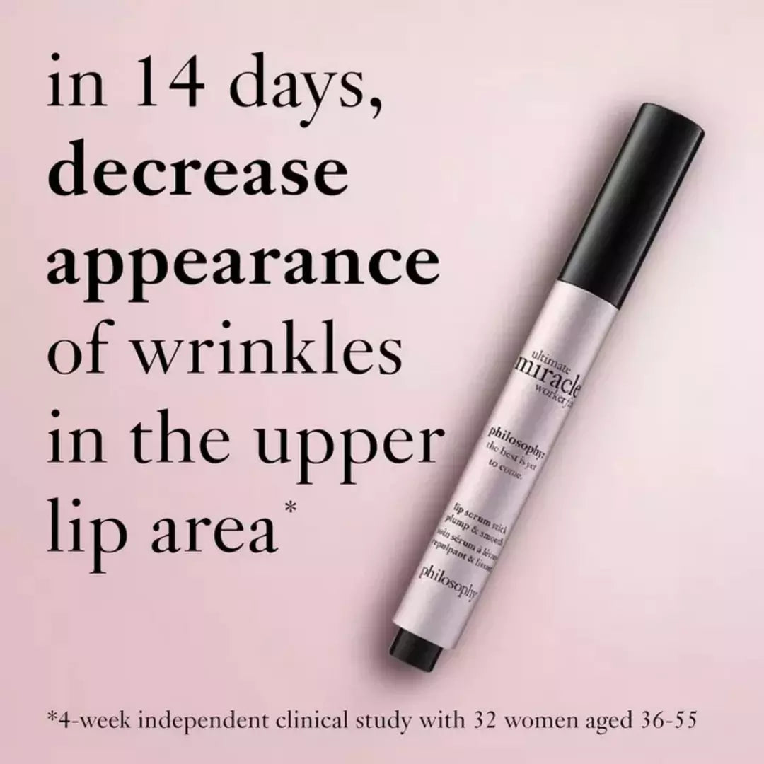 Philosophy lip serum pen to decrease appearance of wrinkles in the upper lip area in 14 days