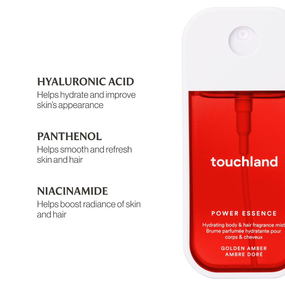 Touchland Power Essence Body & Hair Fragrance Mist 2 oz (60ml) | Multiple Scents Available