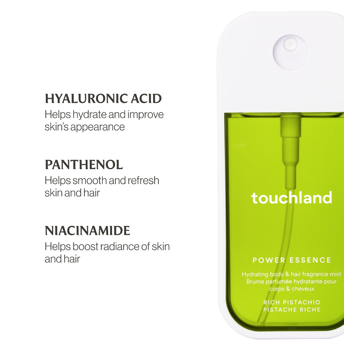 Touchland Power Essence Body & Hair Fragrance Mist 2 oz (60ml) | Multiple Scents Available