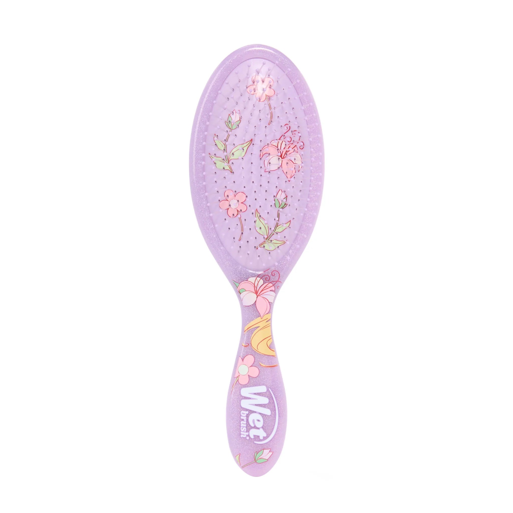 Wet Brush Disney Dreamy Princess hair brush in lavender with floral design and flexible bristles