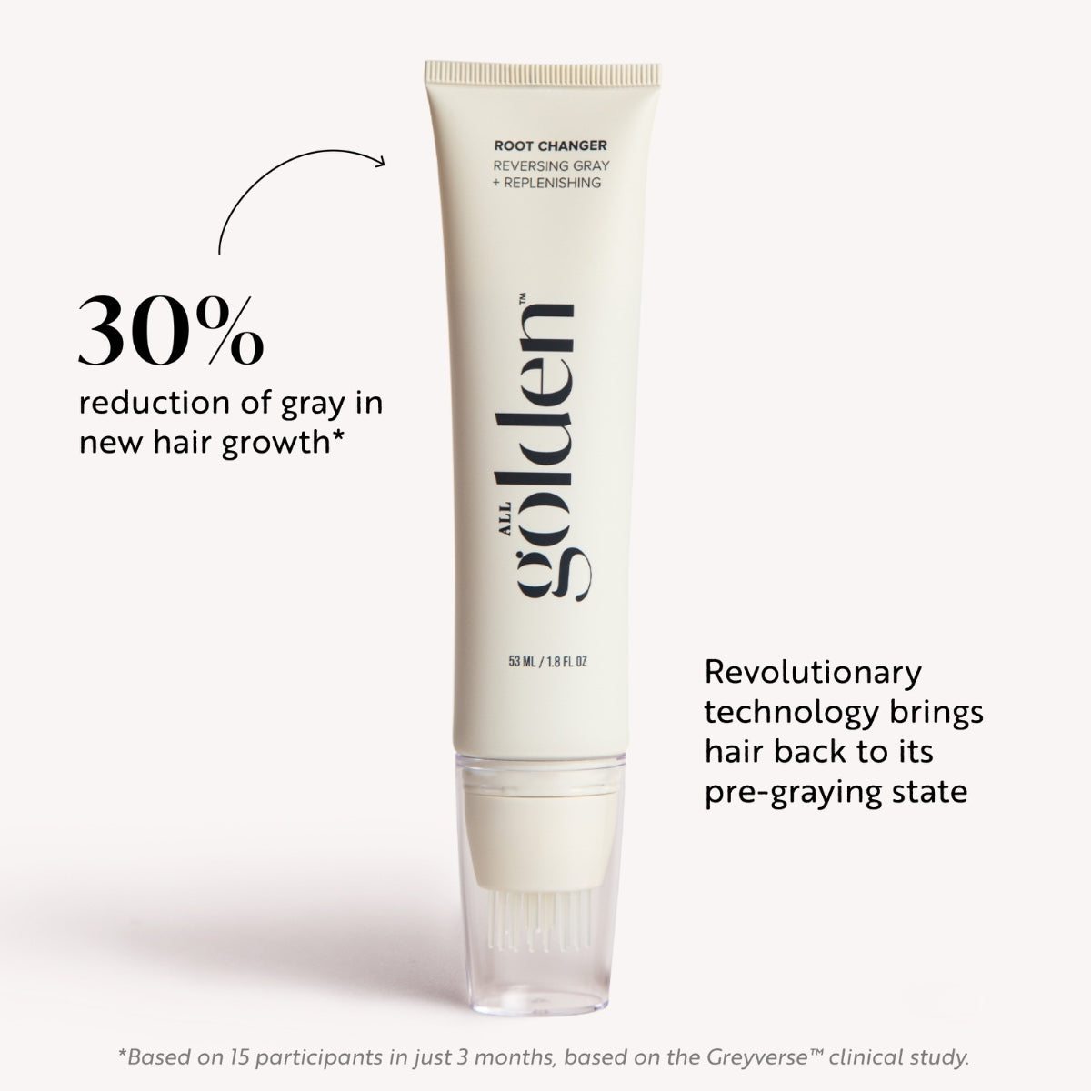 All Golden Root Changer 1.8 oz tube for reversing gray hair and replenishing hair growth