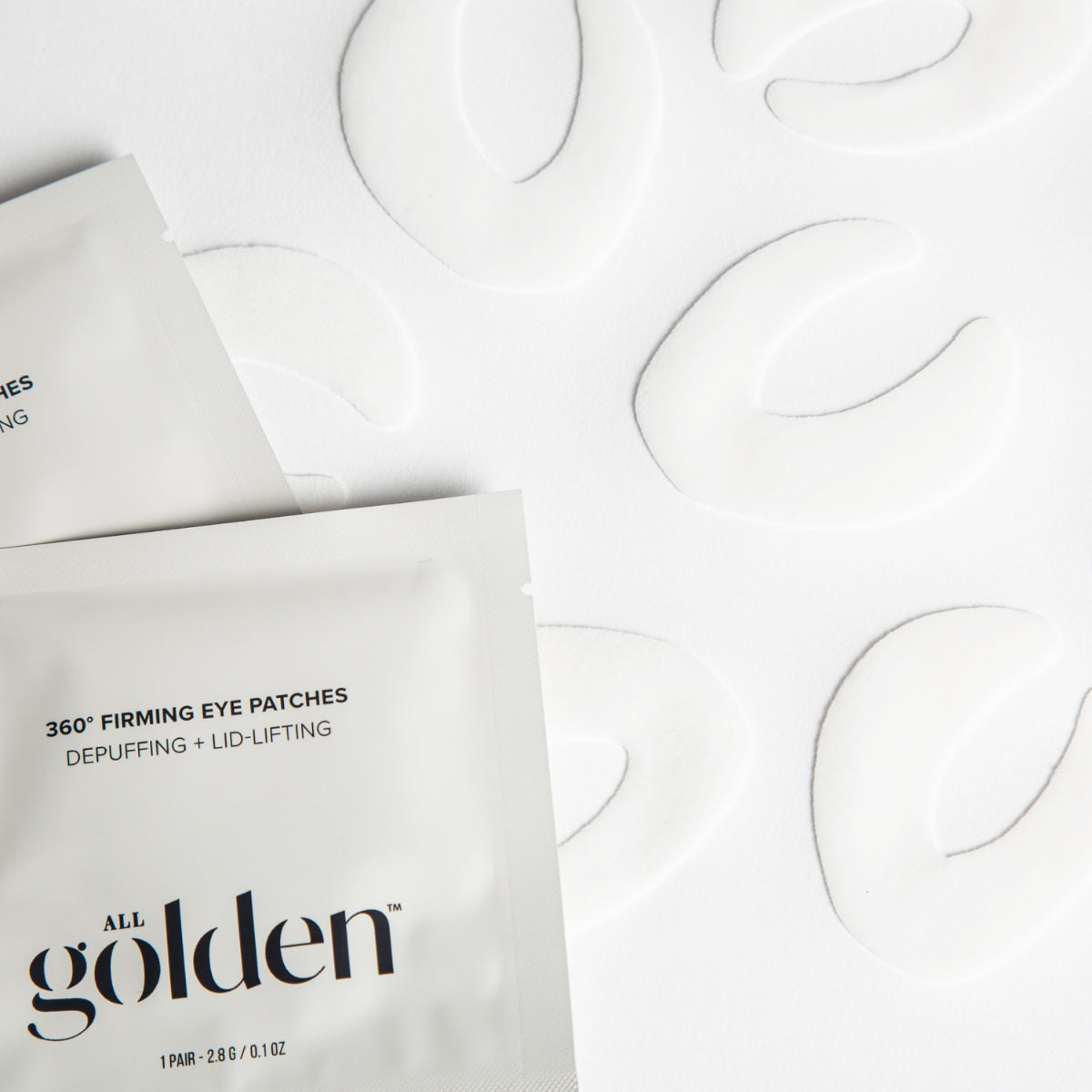 All Golden 360 degree under eye lifting pads with firming eye gels for depuffing and lid lifting
