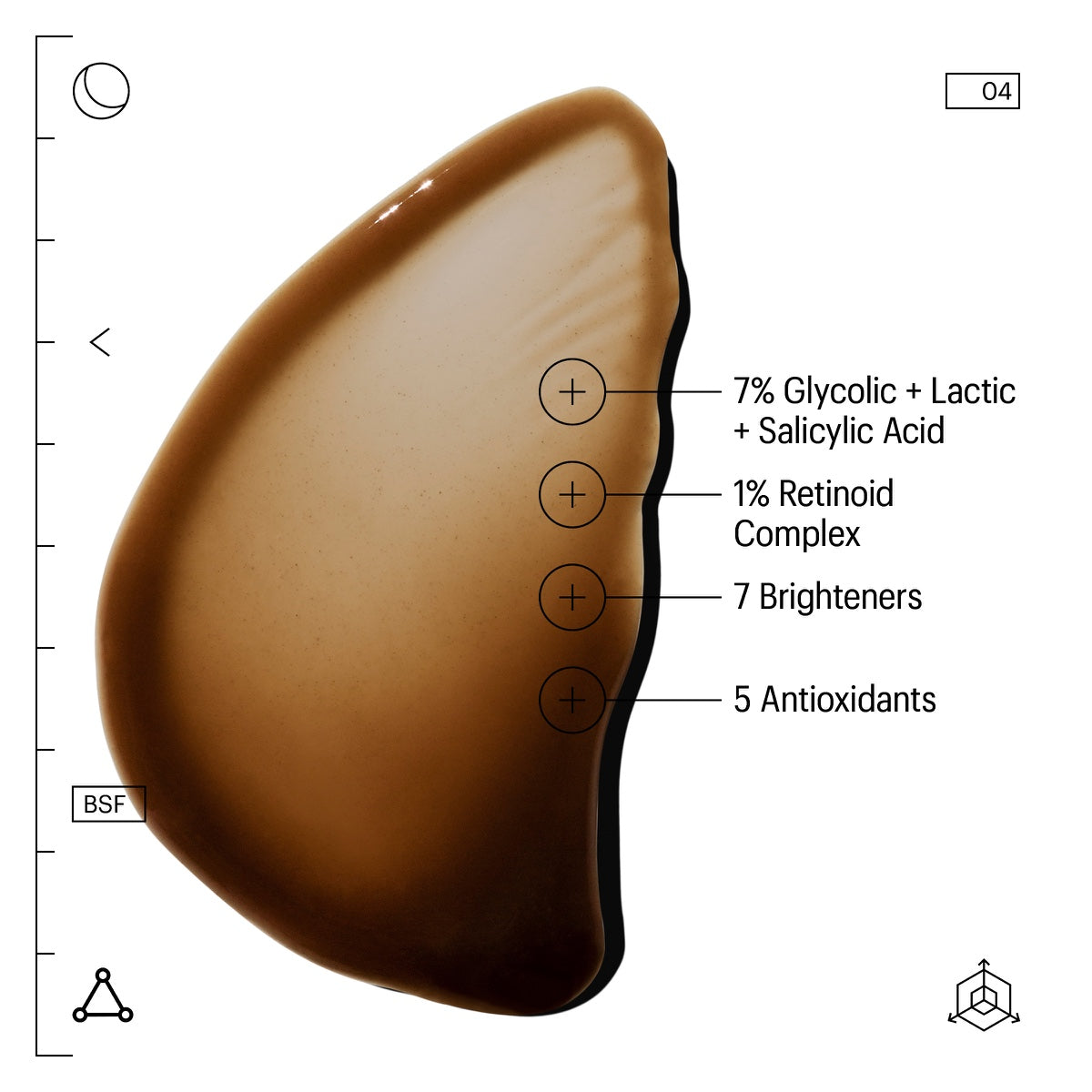 Allies of Skin multi acid retinoid sleeping facial brown smear with 7 percent acids and 1 percent retinoid complex