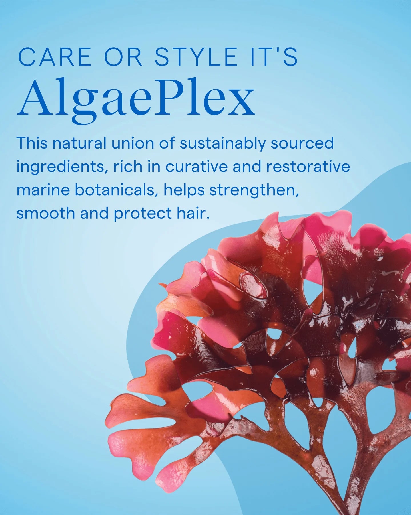 Aquage Straightening Ultragel with algae extract for strengthening and protecting hair naturally