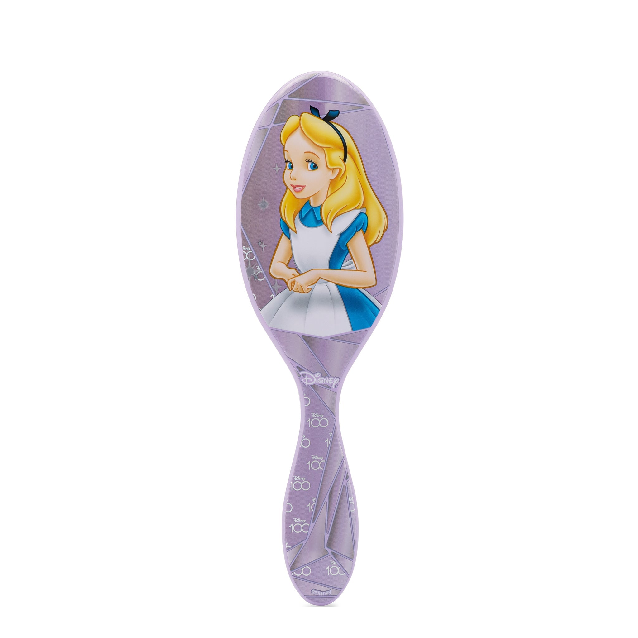 Disney 100 wet brush featuring Alice in Wonderland with a colorful design and comfortable grip