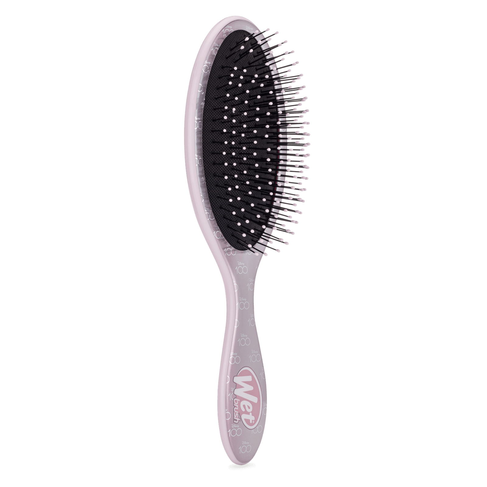 Disney 100 wet brush designed for gentle detangling with a comfortable grip and flexible bristles