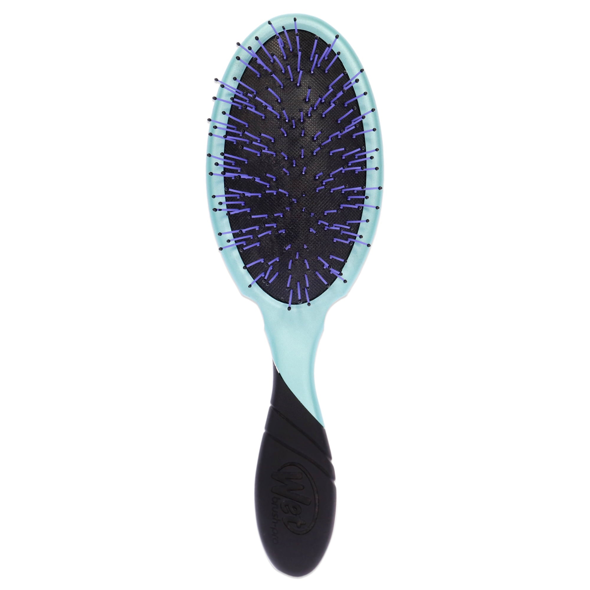 Wet Brush Pro for Thick Hair in teal with black ergonomic handle and purple bristles