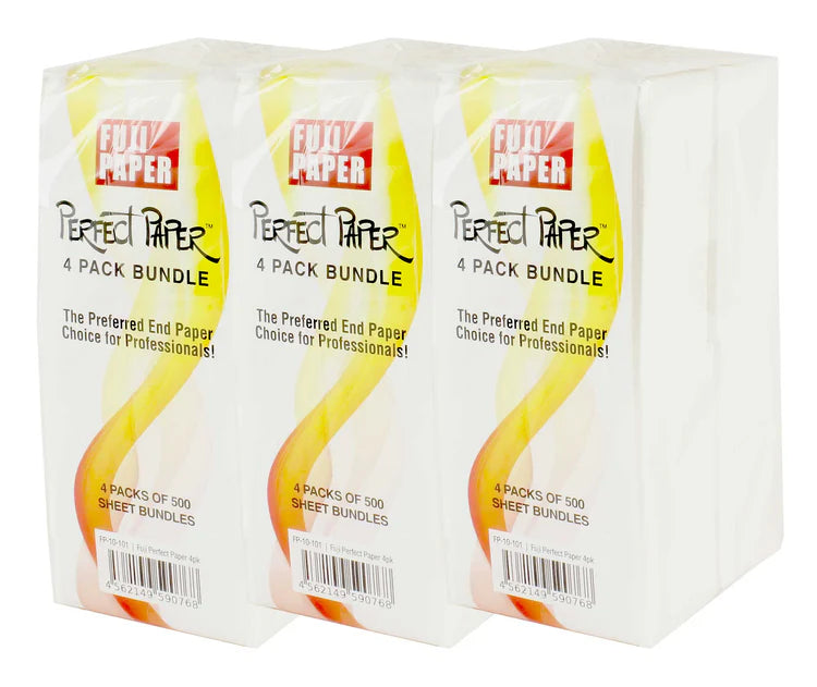 Seki Edge Perfect Paper End Papers Bundle, 4 Packs of 500 Sheets for Professional Use