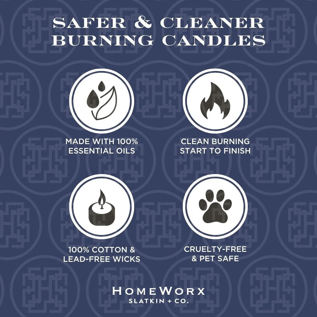 HomeWorx by Slatkin Co. blueberry cheesecake scented candle features safer cleaner burning with essential oils cotton lead-free wicks and pet safe