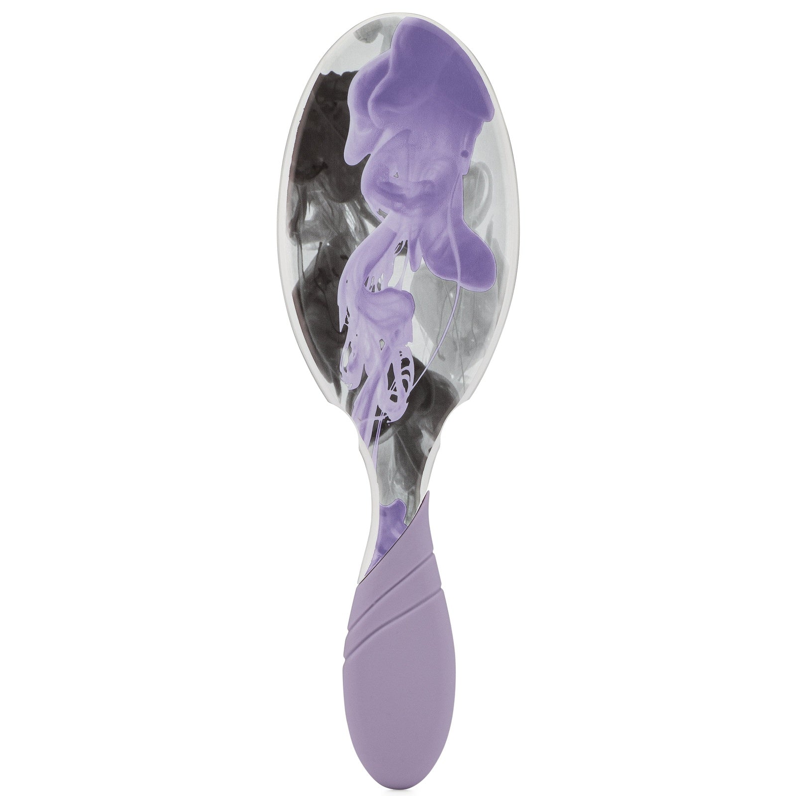 Wet Brush Inked Impressions tattoo style hair brush with purple and black ink swirl design and ergonomic handle