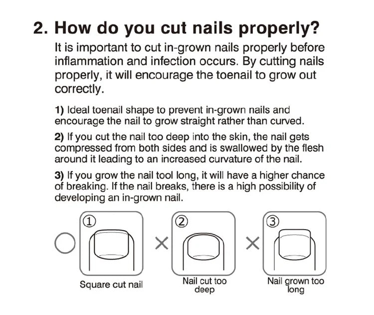 Seki Edge Nail Nipper Instruction Guide for Proper Nail Cutting Techniques
