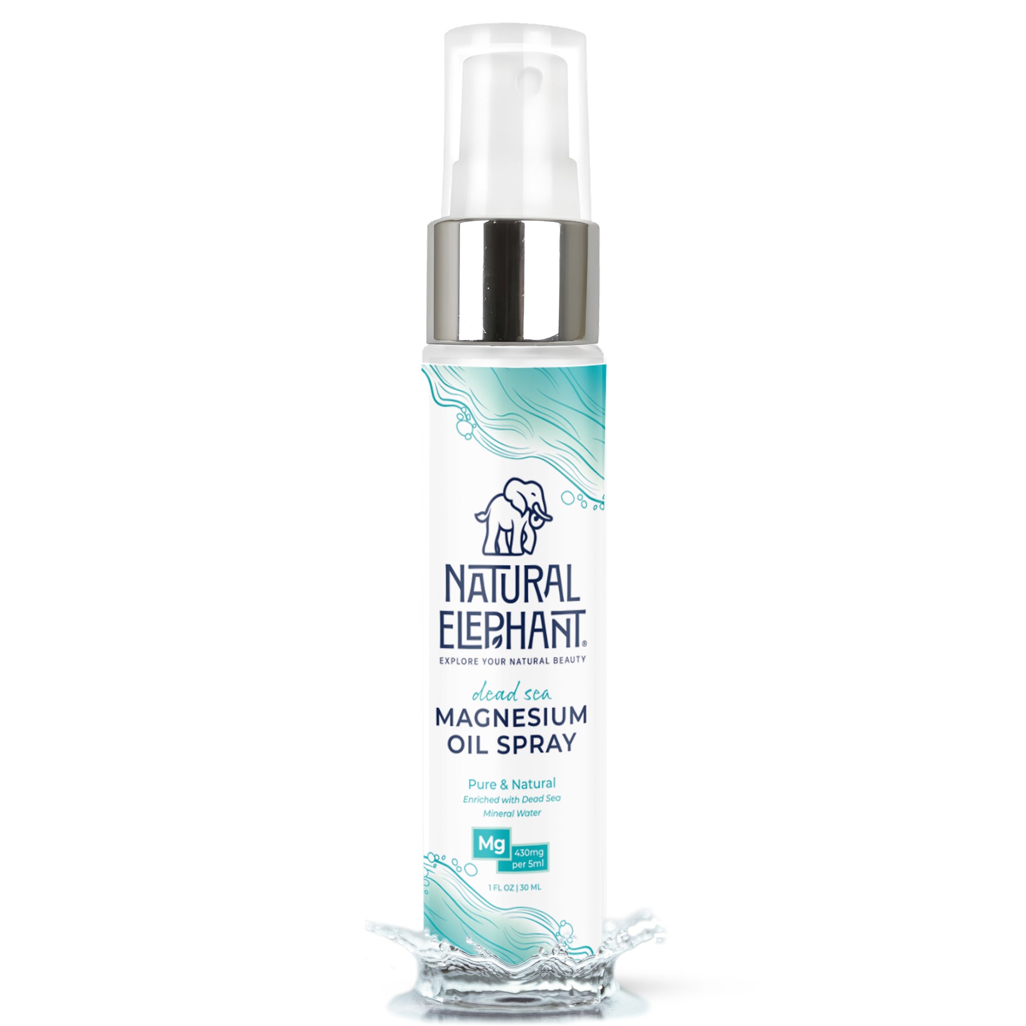 Natural Elephant Dead Sea Magnesium Oil Spray highlighting Dead Sea magnesium oil benefits