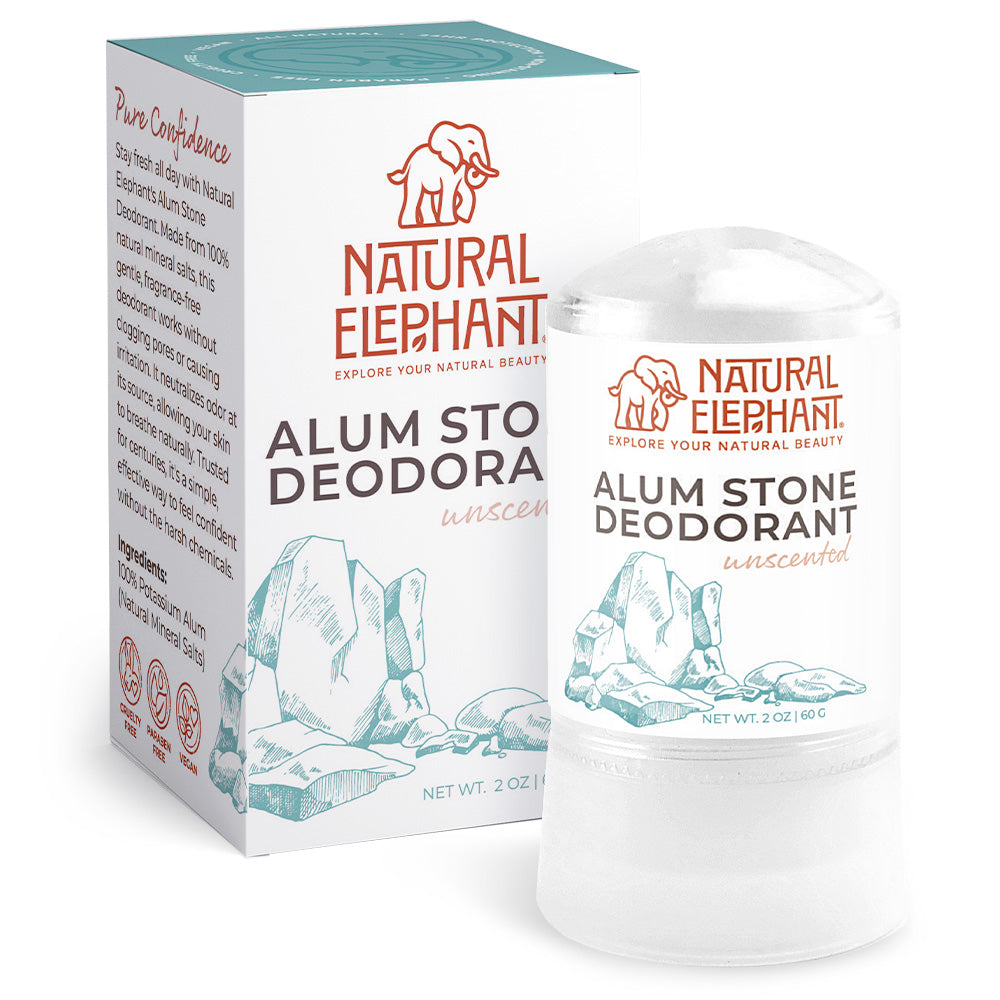 Natural Elephant alum stone deodorant unscented stick natural mineral deodorant for odor protection