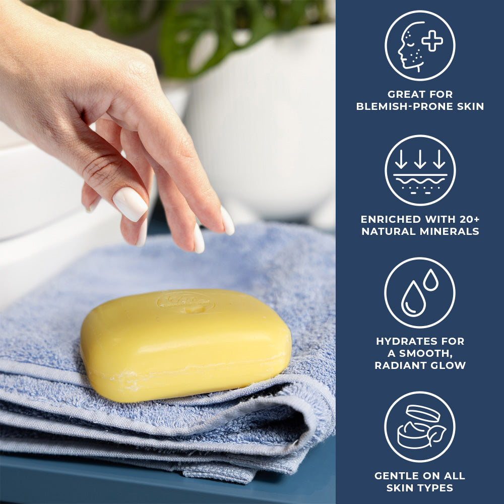 Natural Elephant Dead Sea Sulfur Soap 4.4 oz | 125 g| Facial Cleanser Bar