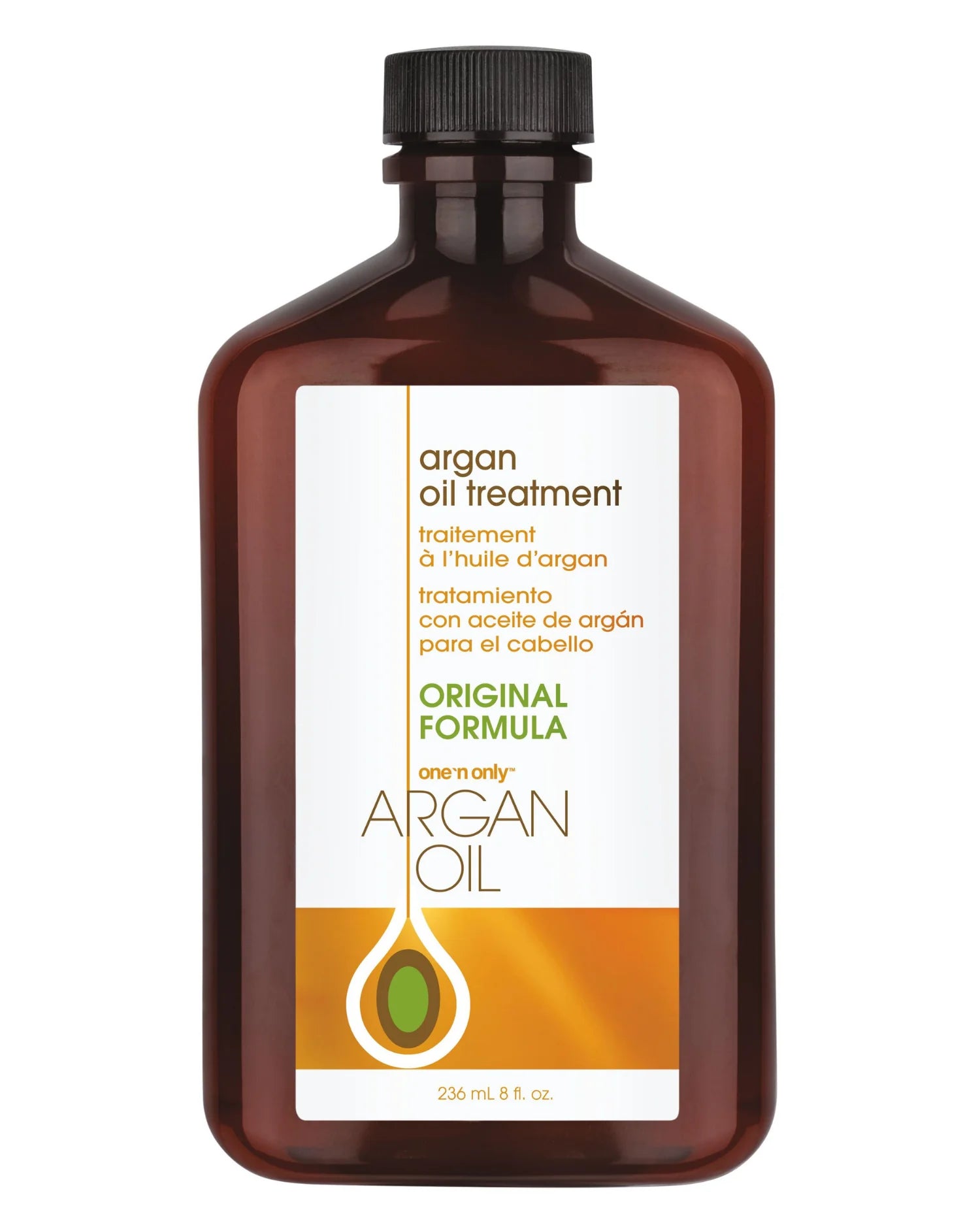 One N Only Argan Oil treatment bottle with original formula for hair care 236 ml
