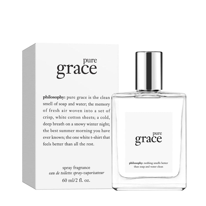 Philosophy Pure Grace perfume 60ml eau de toilette spray with white minimalist packaging
