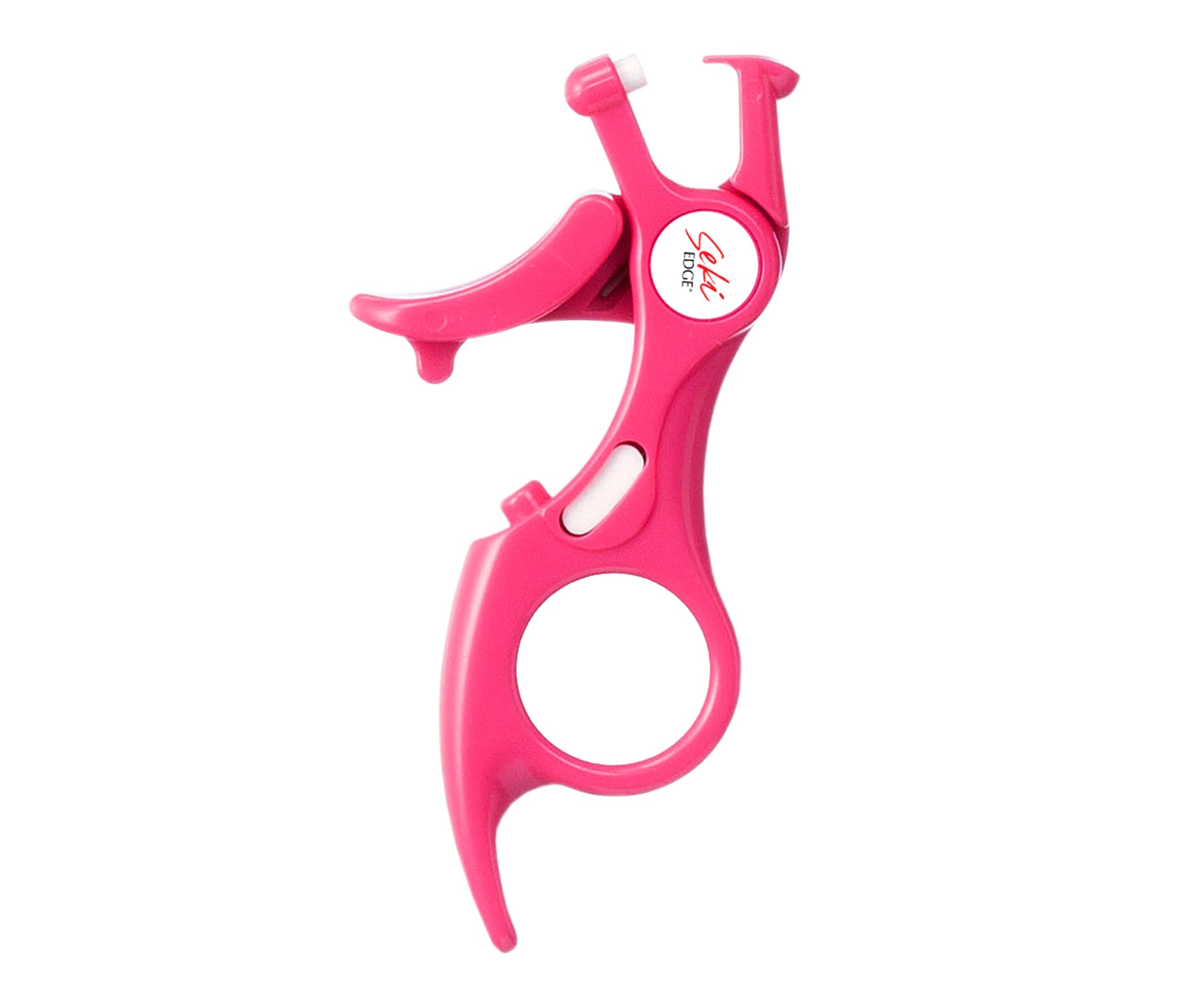 Seki Edge Spot Curler in pink designed for precise curling of lashes with easy grip