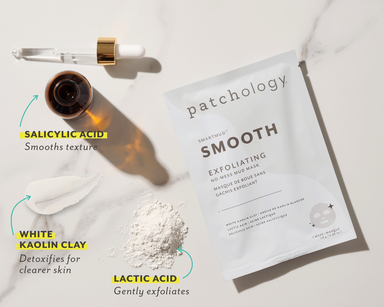 Patchology SmartMud Smooth Exfoliating No-Mess Mud Mask (Single)