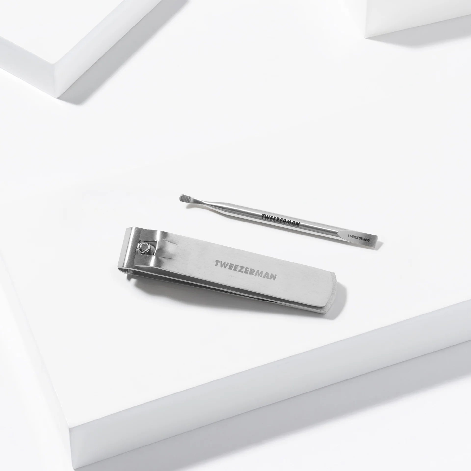 Tweezerman nail care tools set including nail clipper and cuticle trimmer, perfect products for nail care