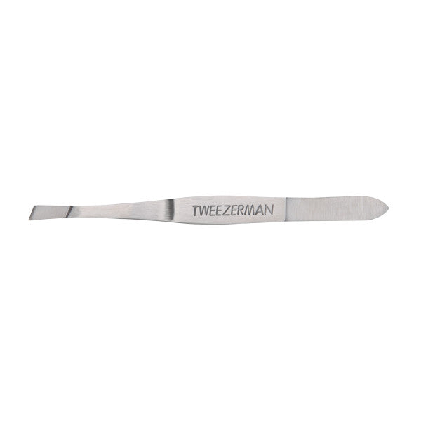 Tweezerman Slant Tip Tweezers in stainless steel for precise hair removal and grooming