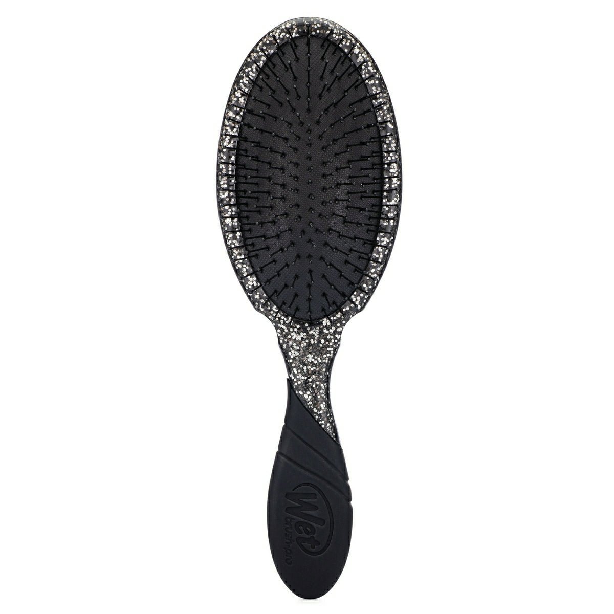 Wet Brush Crushed Jewels Detangler black hairbrush with silver crushed jewels design