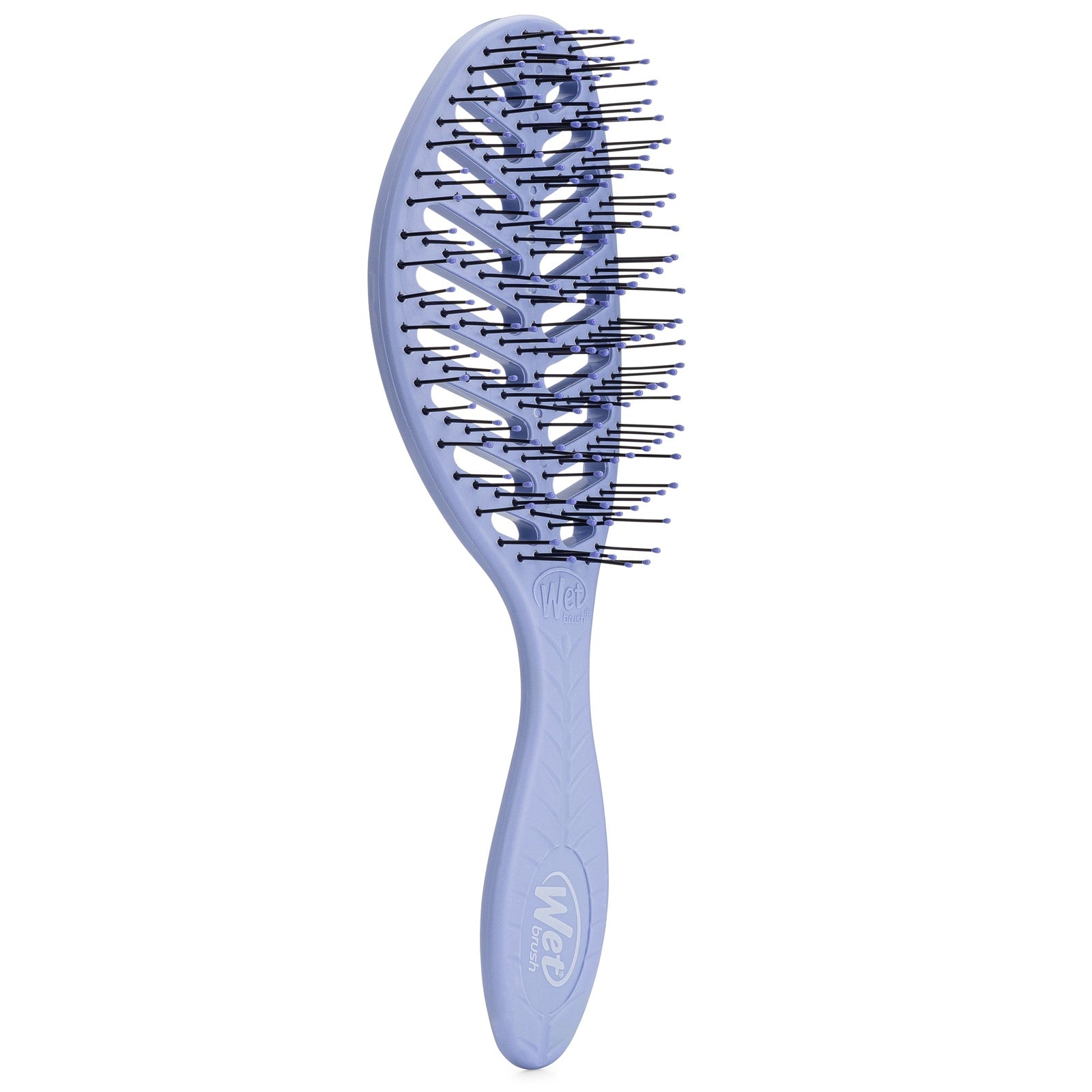 Wet Brush eco-friendly detangler hairbrush in lavender with flexible bristles and ergonomic handle