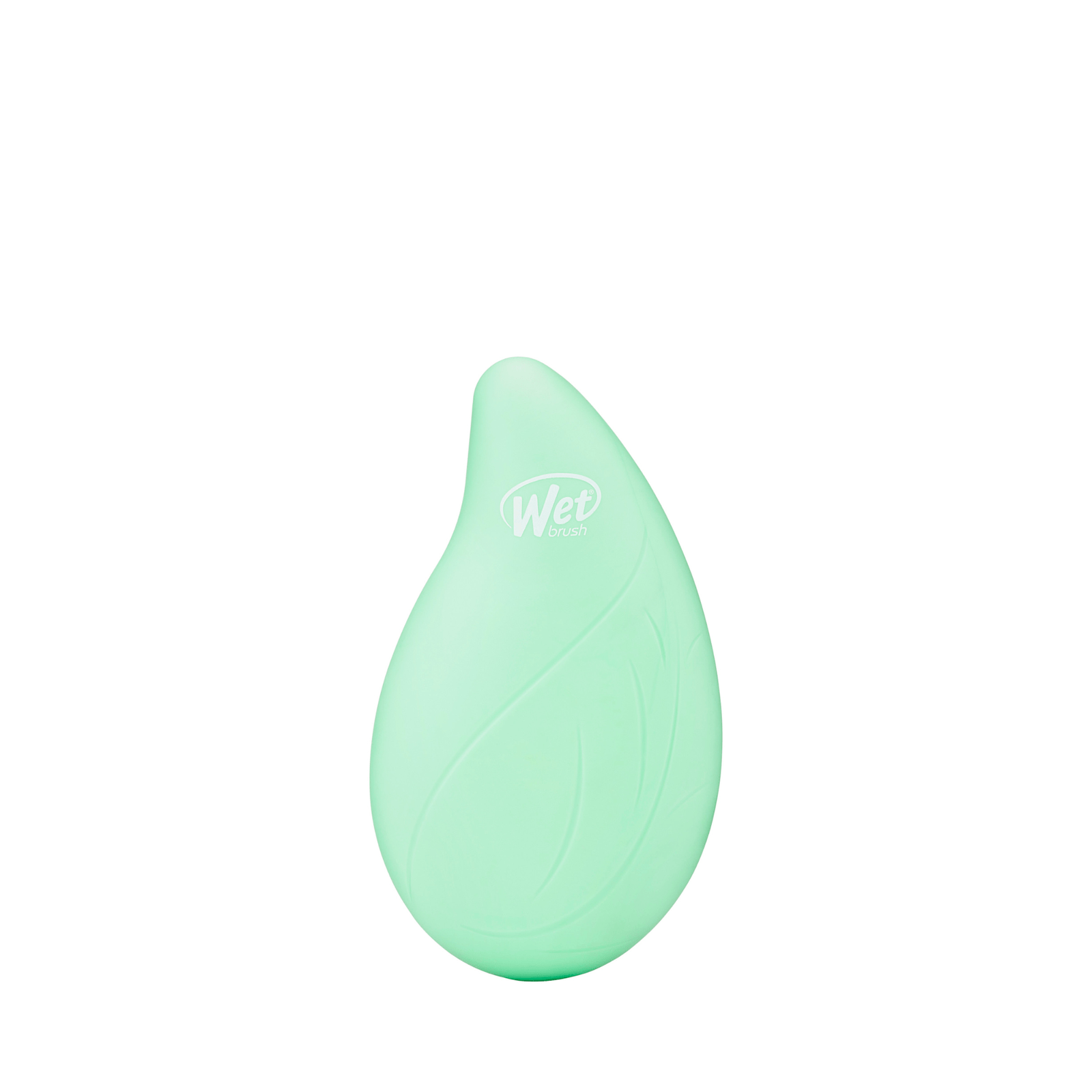 Wet Brush palm detangler in mint green with ergonomic design for easy hair detangling