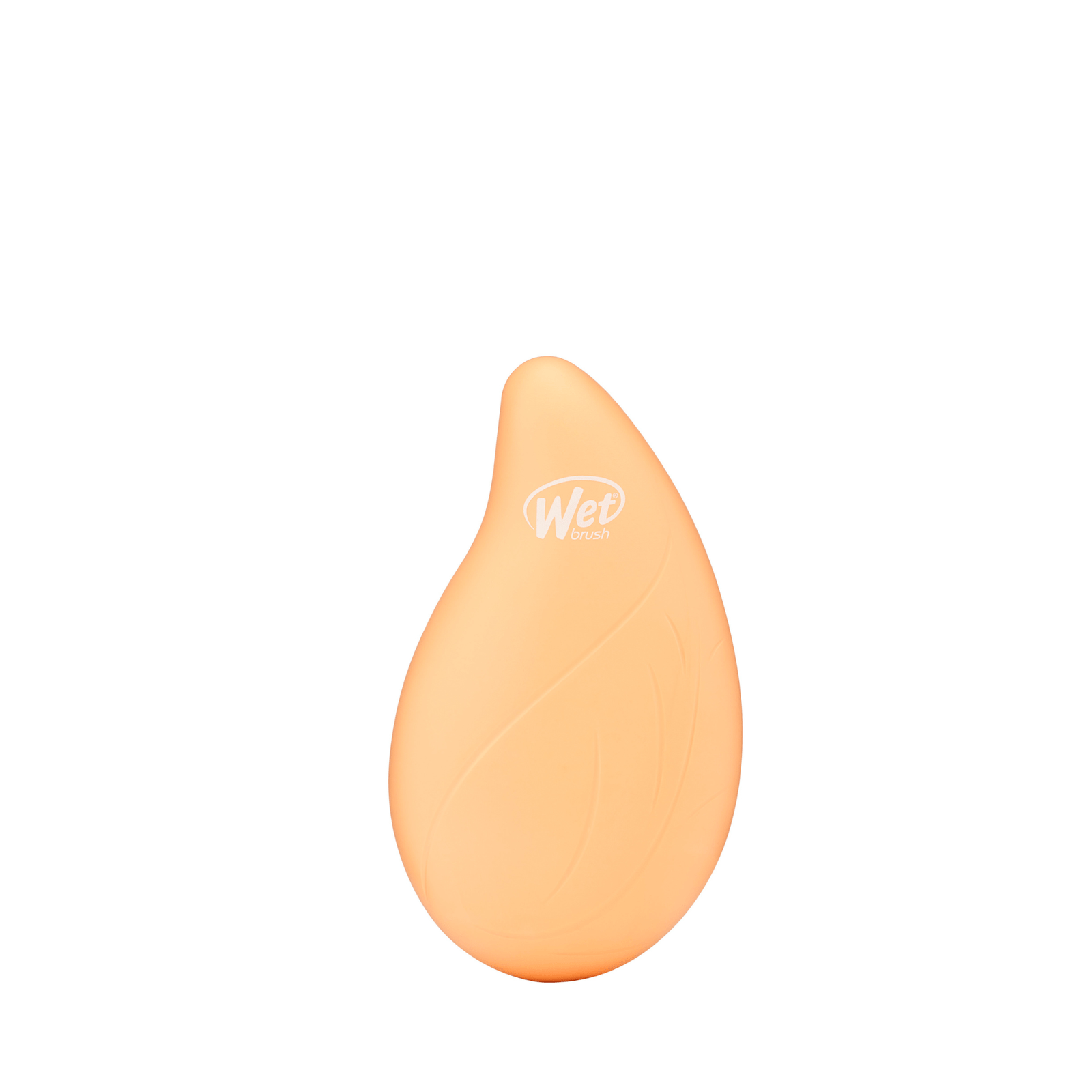 Wet Brush palm detangler in peach color designed for easy grip and gentle hair detangling