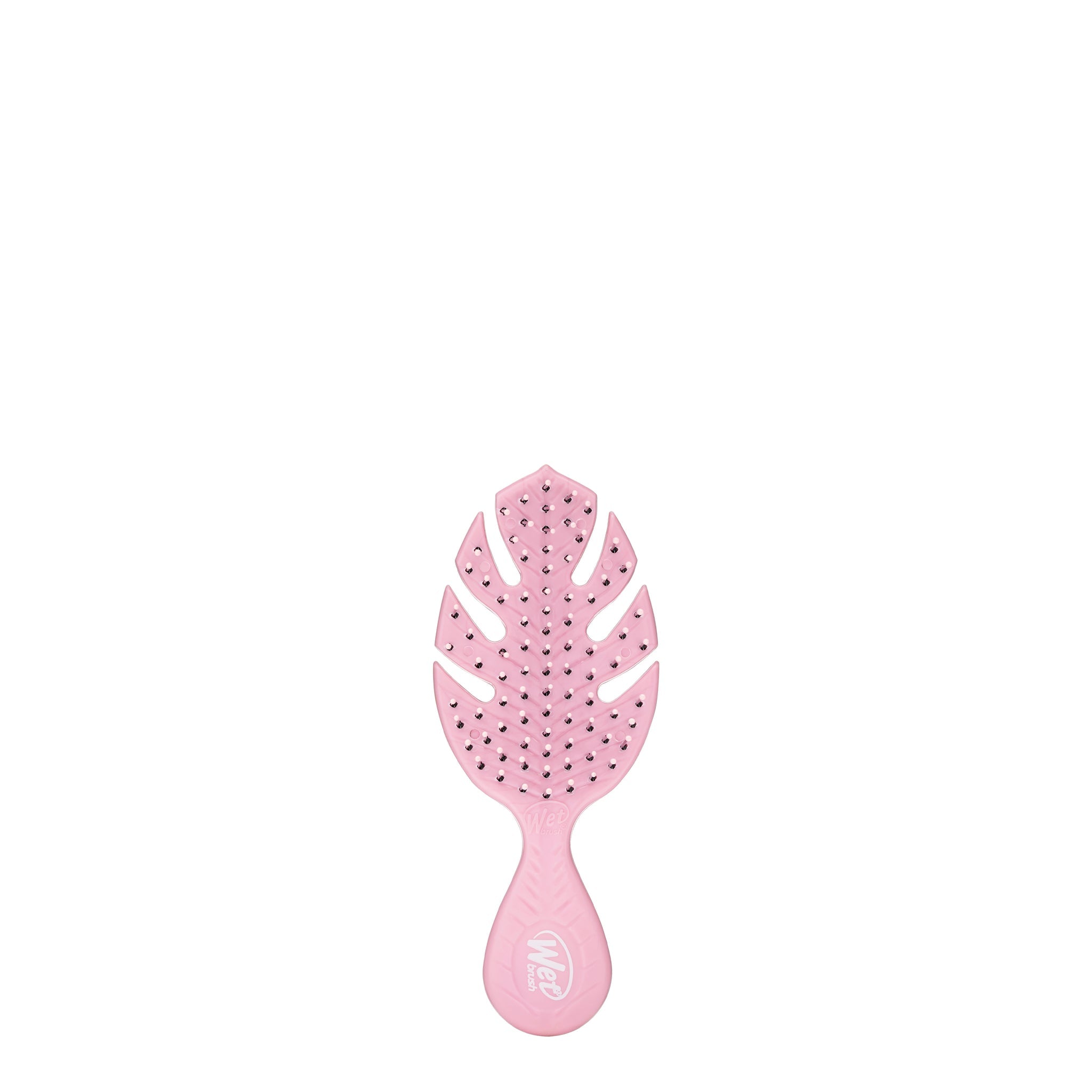 Wet Brush pink eco-friendly mini hairbrush with vented leaf design for easy detangling
