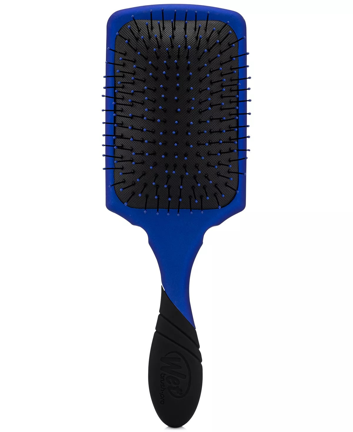 Wet Brush paddle brush for wet hair with blue paddle and black ergonomic handle for detangling