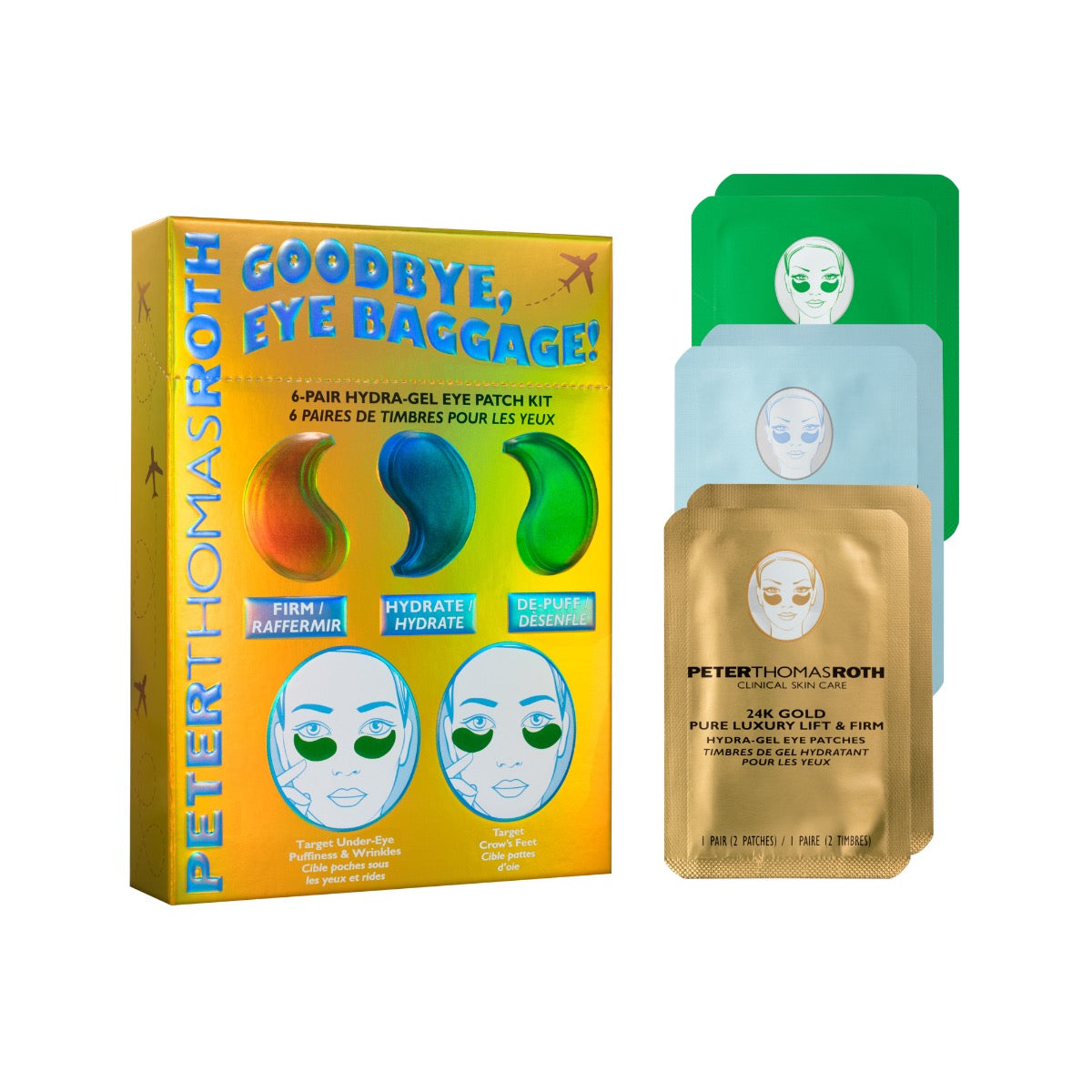 Peter Thomas Roth Goodbye, Eye Baggage! 6-Pair Hydra-Gel Eye Patch Kit