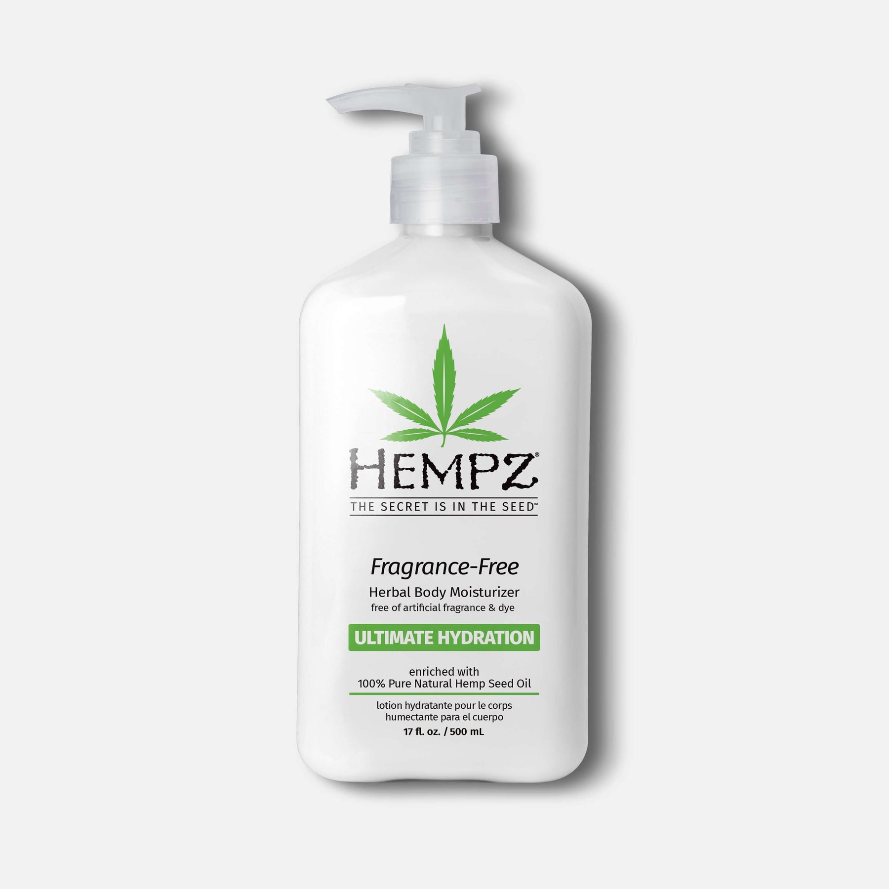 Hempz Body Moisturizer - Herbal Hydration for Nourishing Skin - 17oz