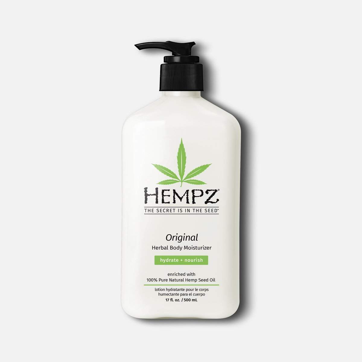 Hempz Body Moisturizer - Herbal Hydration for Nourishing Skin - 17oz