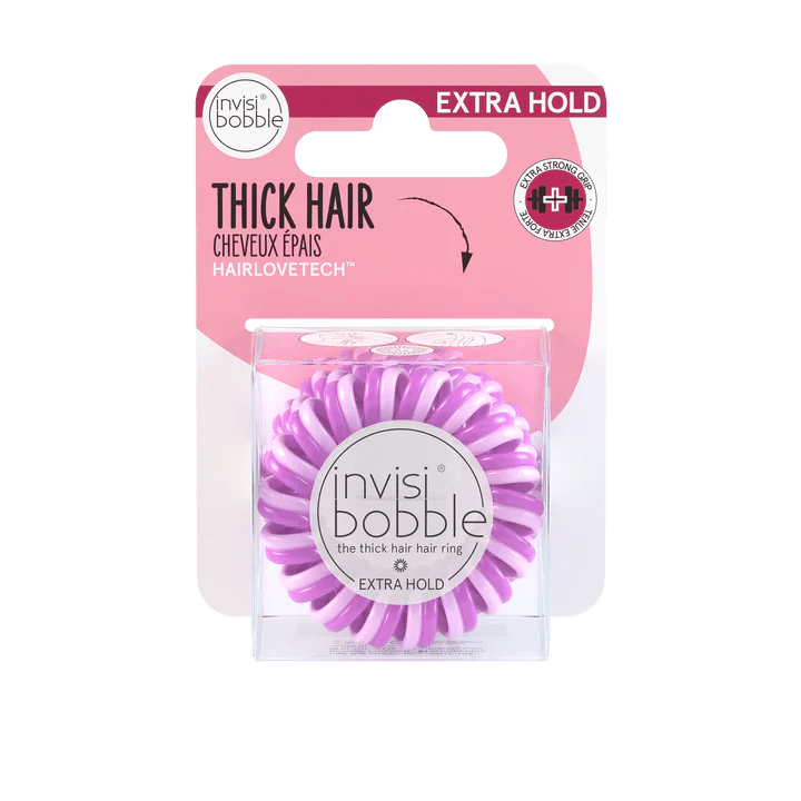 Invisibobble EXTRA HOLD The Secret Purple Hanging Pack