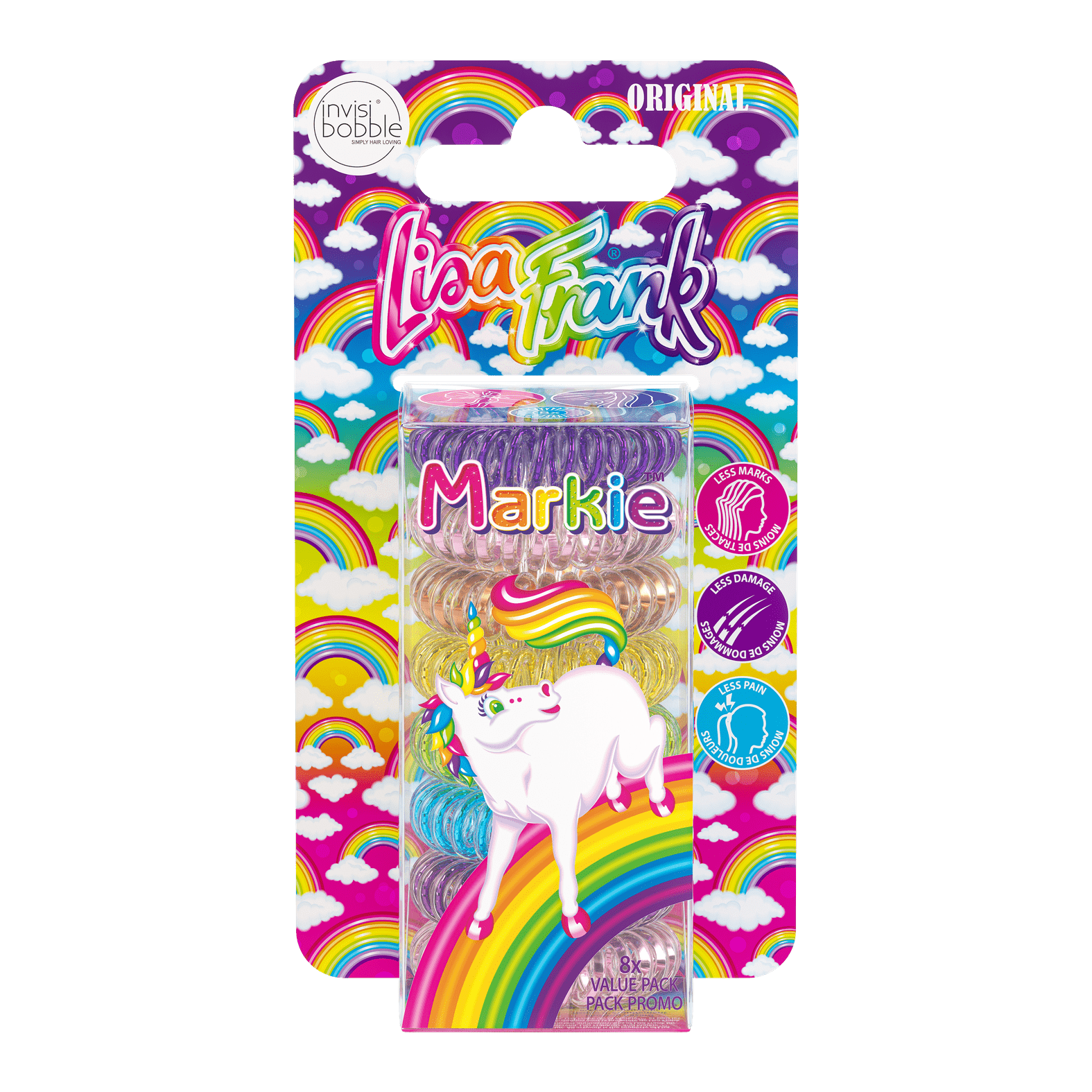 Invisibobble Lisa Frank 8 Piece Hair Tie Sets
