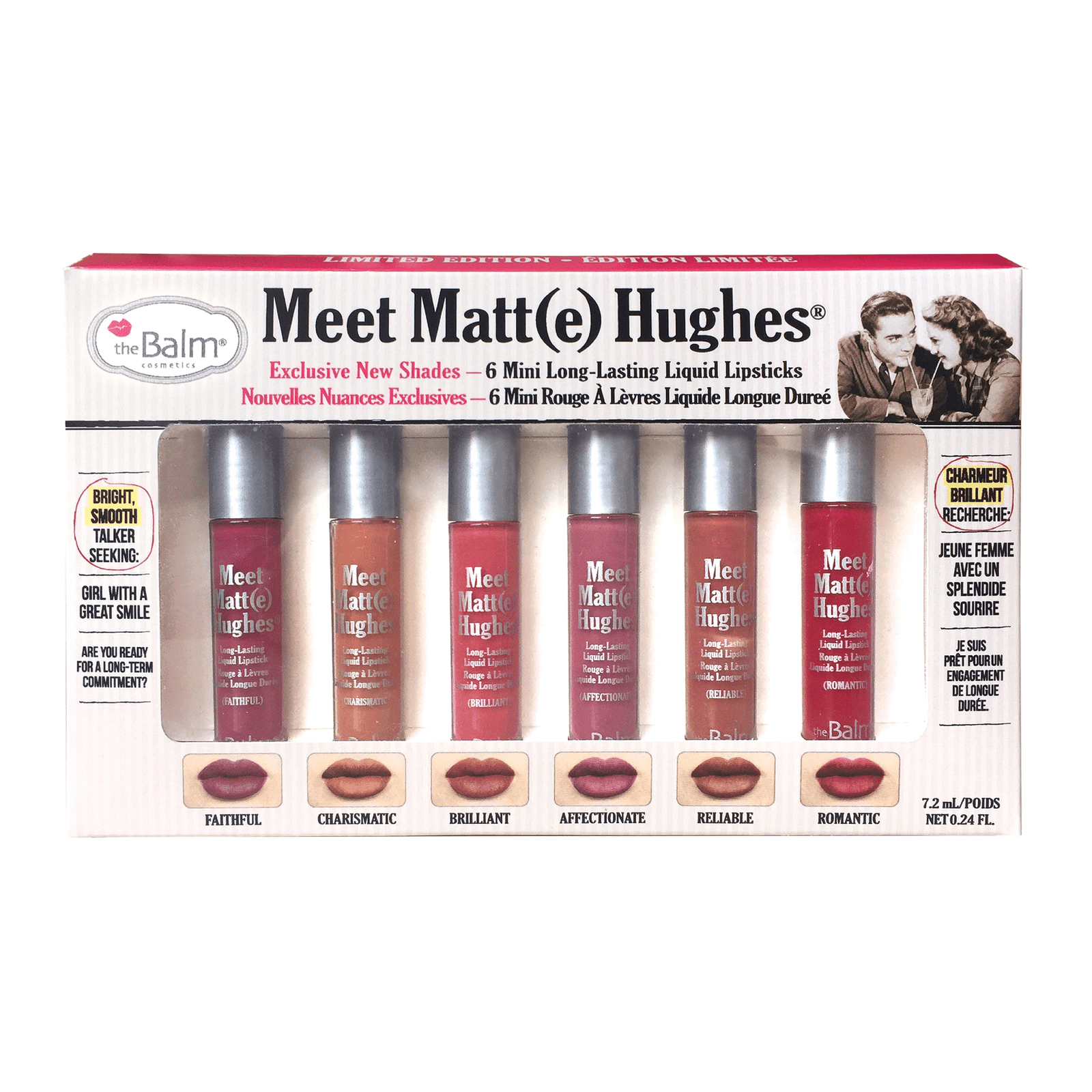 theBalm Meet Matte Hughes Mini Kit #2 (Faithful/Charismatic/Brilliant/Affectionate/Reliable/Romantic)
