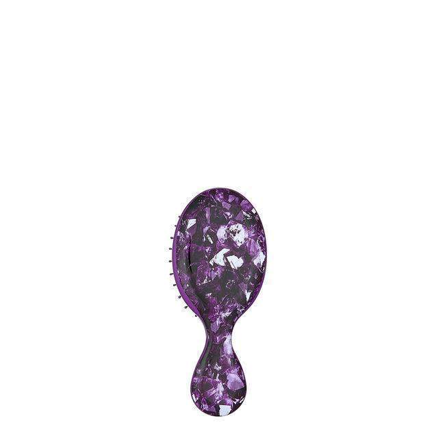 Wet Brush Mini Detangler hairbrush in purple with a marbled pattern and ergonomic handle