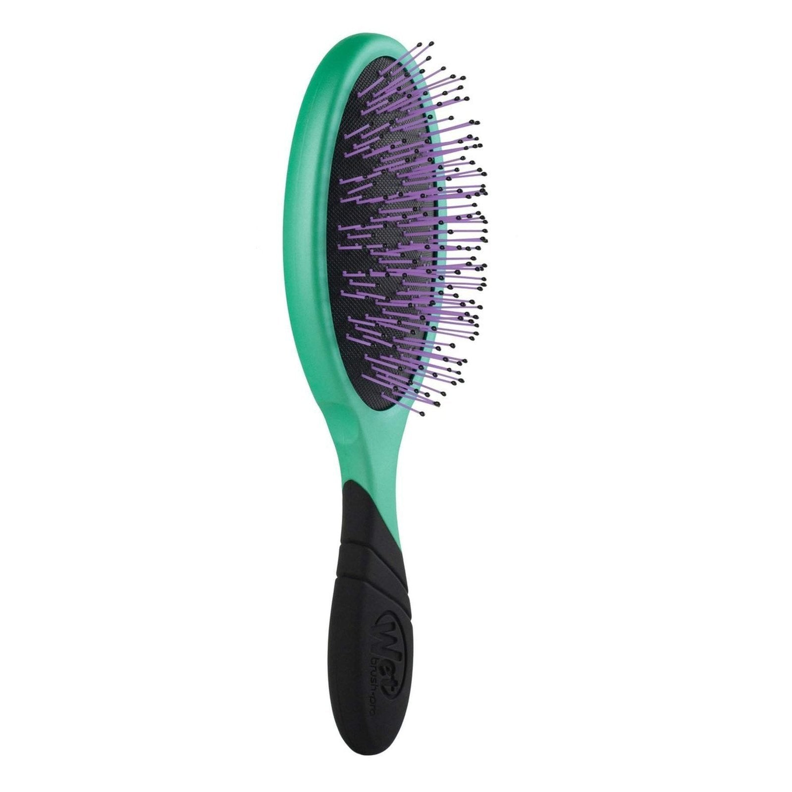 Wet Brush Pro for Thick Hair with green handle and purple bristles designed for detangling